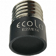Ecola base Переходник с цоколя E27 на E14 Черный