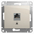 SE Glossa Молочная Розетка компьютерная RJ45 кат.5E