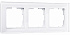 Werkel Favorit W0031101  Рамка на 3 поста (белый, стекло)