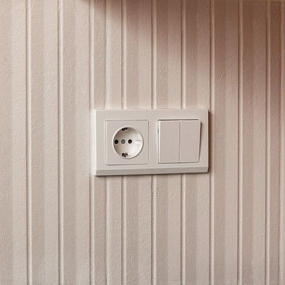 Werkel W1122001 Выключатель двухклавишный проходной (белый)