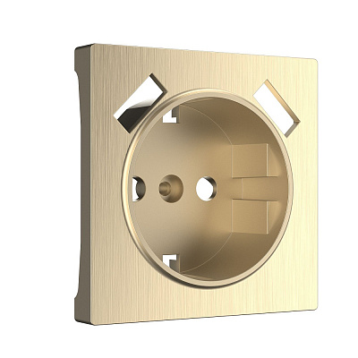 Werkel W1179510 Накладка  для розетки USB (шампань рифленый)