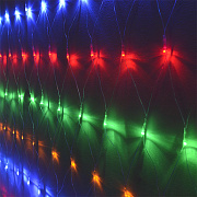 Гирлянда «Cетка» ML-320M, 3*2м, 320 LED, мульти (4цв.), IP20, прозрачный шнур 2м