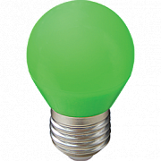 Ecola  globe LED 5,0W E27 G45 220V color Green шар Зеленый K7CG50ELB