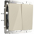 Werkel W1120003 Выключатель двухклавишный (слоновая кость)