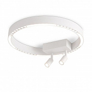 Ambrella FL5805/1+2 WH белый 25W 3000K/4200K/6400K D400*95 (без ПДУ) Люстра