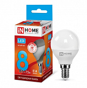 LED-ШАР-VC 8Вт Е14 4000К 600Лм IN HOME Лампа светодиодная