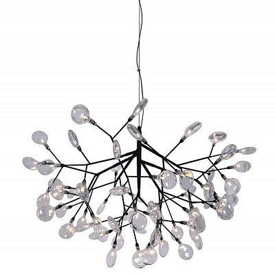 Люстра EVITA SP63 BLACK/TRANSPARENT CrystalLux
