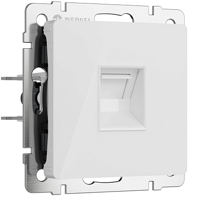 Werkel W1181041 Розетка Ethernet RJ-45 (белый акрил)