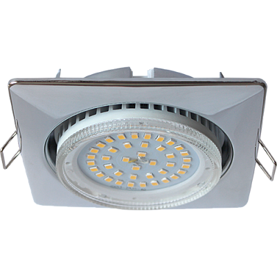 Ecola GX53 H4 Square хром Светильник квадратный