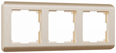 Werkel Stream W0032111 Рамка на 3 поста (шампань)