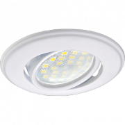 Ecola MR16 DH03 GU5.3  встр. поворотный выпуклый  Белый Светильник круглый