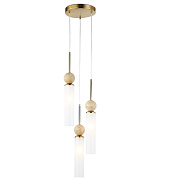 Ambrella LH53257/3 BS/FR латунь/белый матовый E14*3 max 40W Светильник подвесной