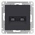 SE AtlasDesign Карбон Розетка двойная компьютерная RJ45+RJ45, кат.5E, механизм 