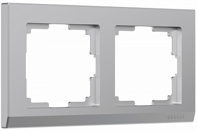 Werkel Stark W0021806 Рамка на 2 поста (серебряный)