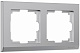 Werkel Stark W0021806 Рамка на 2 поста (серебряный)