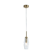 Ambrella LH55208 BS/CL латунь/прозрачный E14 max 40W Светильник подвесной
