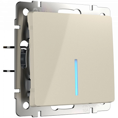 Werkel W1110103 Выключатель одноклавишный с подсветкой (слоновая кость)