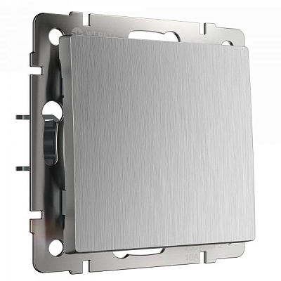 Werkel W1110009 Выключатель одноклавишный (серебряный рифленый)