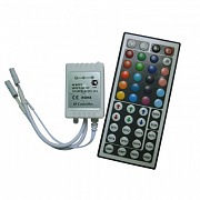 Ecola LED strip RGB IR controller 144W Контроллер с большим инфракрасным пультом управления Ecola LED strip RGB IR controller 12A 144W 12V (288W 24V)  с большим инфракрасным пультом управления  [CRL144ESB.]