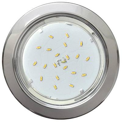 Ecola GX53 H4 LD5300  с подсветкой Хром Светильник