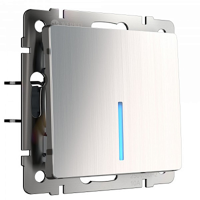 Werkel W1110102 Выключатель одноклавишный с подсветкой (глянцевый никель)