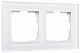 Werkel W0021105 Рамка на 2 поста (белый матовый)