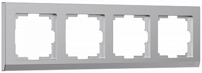 Werkel Stark W0041806  Рамка на 4 поста (серебряный)