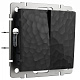 Werkel W1220008 Выключатель двухклавишный Hammer (черный)