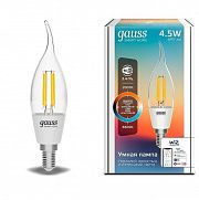 Gauss LED Candle 4,5W E14 2000-6500K DIM+CCT CF35 Smart Home Лампа светодиодная Умный Дом