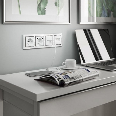 Werkel Snabb W0041901 Рамка на 4 поста (белый)