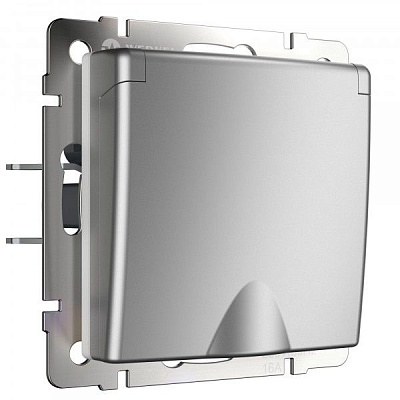 Werkel W1171206 Розетка влагозащищенная с защитной крышкой (серебряный)