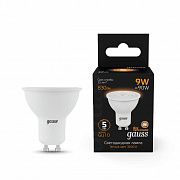 Gauss MR16 LED 9.0W GU10 3000К Лампа светодиодная