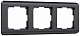 Werkel Stream W0032104 Рамка на 3 поста (графит)