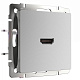 Werkel  WL06-60-11 Розетка HDMI (серебряный)