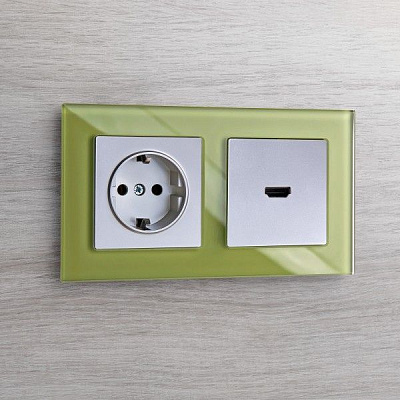 Werkel  WL06-60-11 Розетка HDMI (серебряный)