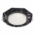 Ecola GX53 H4 Glass Стекло 8-угольник с прямыми гранями Хром-хром на черном 38x133 Светильник