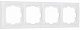 Werkel W0042001 Рамка на 4 поста (белый, basic)