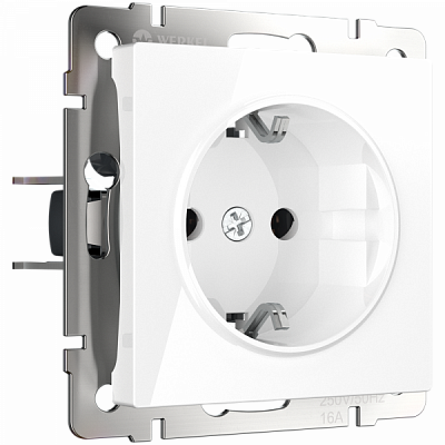 Werkel W1171001 Розетка с заземлением (белая)