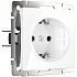 Werkel W1171301 Розетка с заземлением, безвинтовой зажим (белая)