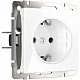 Werkel W1171301 Розетка с заземлением, безвинтовой зажим (белая)