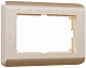 Werkel W0082111 Рамка для двойной розетки (шампань) Stream