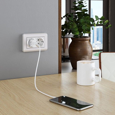 Werkel W0082113 Stream  Рамка для двойной розетки (перламутровый)