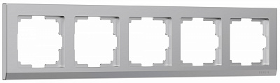 Werkel Stark W0051806 Рамка на 5 постов (серебряный)