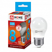 LED-ШАР-VC 8Вт Е27 4000К 600Лм IN HOME Лампа светодиодная