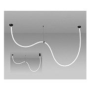 Kink Light 08031-300,19 Подвес Венди черный L300 d2,2 Led 72w (4000K)