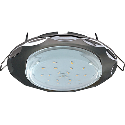 Ecola GX53 H4 черный хром Светильник, звезда