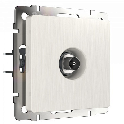 Werkel W1183013 ТВ-розетка оконечная (перламутровый рифленый)