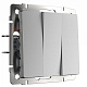 Werkel W1130006 Выключатель трехклавишный (серебряный)