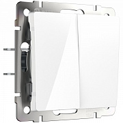 Werkel W1120001 Выключатель двухклавишный (белый)