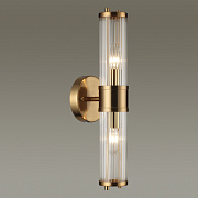 ODEON LIGHT Настенный светильник KEPA DROPS бронзовый/стекло E14*2 IP44